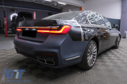Kit carrosserie pour BMW Série 7 F01 2008-2015 Conversion au design G12 restylé-image-6103329