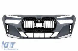 Kit Carrosserie pour BMW Série 7 G70 2022- Calandre Pare-chocs Embouts M style-image-6128215