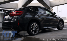 Kit carrosserie pour BMW X6 F16 15-20 Système d'échappement Jupes X6M Look-image-6009394
