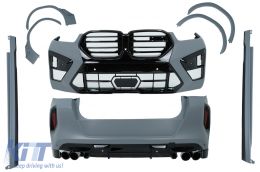 Kit carrosserie pour BMW X6 G06 2019-03.2023 Conversion au design LCI 2023 X6M Pare-chocs Passages Embouts-image-6109443