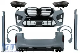 image-28-Kit carrosserie pour BMW X6 G06 2019-03.2023 Conversion au design LCI 2023 X6M Pare-chocs Passages Embouts