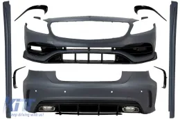 image-11-Kit Carrosserie pour MERCEDES A W176 12-18 Facelift A45 Look Pare-chocs Embouts