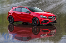 Kit Carrosserie pour MERCEDES A W176 12-18 Facelift A45 Look Pare-chocs Embouts-image-6049622