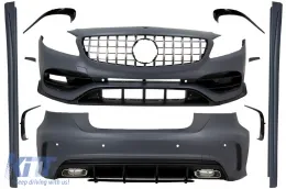 image-47-Kit Carrosserie pour Mercedes A W176 12-18 Facelift A45 Look Pare-chocs Embouts