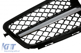 Kit Carrosserie pour Mercedes C W204 2007-2015 Facelift C63 Design Grille Pare-chocs Jupes latérales-image-6024828