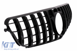 Kit carrosserie pour Mercedes C W204 2007-2015 Facelift C63 Design Grille Pare-chocs Jupes latérales-image-6075849