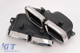 Kit Carrosserie pour Mercedes C W205 Berline 14-18 Jupes Latérales Pare-chocs Embouts d'échappement-image-6016243
