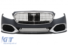 Kit carrosserie pour Mercedes Classe E W213 2016-2019 Grille Pare-chocs Embouts-image-6097624