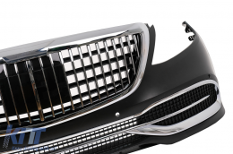 Kit carrosserie pour Mercedes Classe S W221 05-13 Conversion au design 2018 W222 Pare-chocs-image-6103334