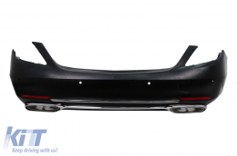 Kit carrosserie pour Mercedes Classe S W221 05-13 Conversion au design 2018 W222 Pare-chocs-image-6103340