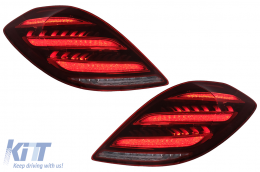 Kit carrosserie pour Mercedes Classe S W221 05-13 Conversion au design 2018 W222 Pare-chocs-image-6103347