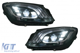 Kit carrosserie pour Mercedes Classe S W221 05-13 Conversion au design 2018 W222 Pare-chocs-image-6103355