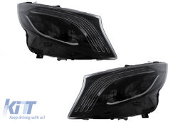 Kit carrosserie pour Mercedes Classe V W447 Vito 14-19 Grille Capot Pare-chocs VS680 Look-image-6114007