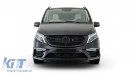 Kit carrosserie pour Mercedes Classe V W447 2014-03.2019 Pare-chocs Grilles latérales PDC-image-6083900