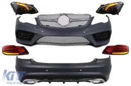 image-65-Kit carrosserie pour Mercedes E C207 Coupé A207 Cabrio Facelift 13-17 Phares Lumières