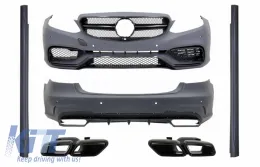 image-5-Kit Carrosserie pour Mercedes E W212 Facelift 13-16 Pare-chocs Embouts E63 Design