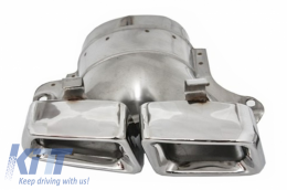 Kit carrosserie pour Mercedes GLK X204 13-15 Pare-chocs Embouts d'échappement-image-6005929