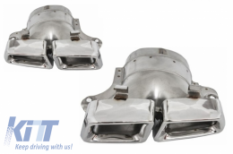 Kit carrosserie pour Mercedes GLK X204 13-15 Pare-chocs Embouts d'échappement-image-6005931