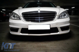 Kit carrosserie pour Mercedes S W221 LWB 05-13 Facelift Embouts silencieux Gril-image-6077138