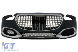 Kit carrosserie pour Mercedes S W223 Limousine 20+ Pare-chocs M-Look Noir-image-6097649