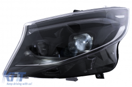 Kit Carrosserie pour Mercedes Vito 2020-2024 Pare-chocs Calandre Phares Feux arrière-image-6127162