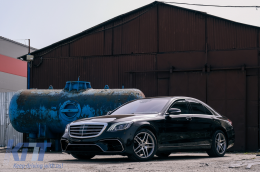 Kit Carrosserie pour Mercedes W222 Facelift 13-08.20 Échappement Pare-Choc S63 Look-image-6092635
