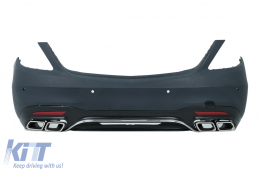 Kit Carrosserie pour Mercedes W222 Facelift 13-08.20 Échappement Pare-Choc S63 Look-image-6108290