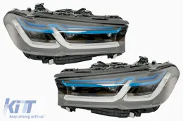 Kit carrosserie pour pare-chocs BMW Série 5 G30 17-19 Feux Calandre M5 LCI Design 2020-image-6114428