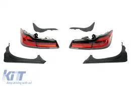 Kit carrosserie pour pare-chocs BMW Série 5 G30 17-19 Feux Calandre M5 LCI Design 2020-image-6114434
