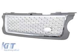 Kit carrosserie pour Range Rover Vogue L322 2010-2012 Autobiography Design Pare-chocs Phares Calandre-image-6109533