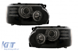 Kit carrosserie pour Range Rover Vogue L322 2010-2012 Autobiography Design Pare-chocs Phares Calandre-image-6109557
