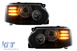 Kit carrosserie pour Range Rover Vogue L322 2010-2012 Autobiography Design Pare-chocs Phares Calandre-image-6109566