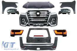 image-1-Kit carrosserie pour Toyota Land Cruiser FJ200 Retrofit 2008-2015 2022 Look Pare-chocs Capot