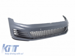 Kit carrosserie pour VW Golf 7 VII 13-16 Grilles de pare-chocs Jupes Look GTI-image-5995372