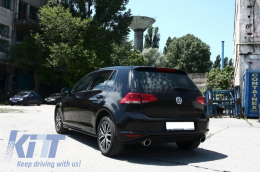 Kit carrosserie pour VW Golf 7 VII 13-16 Grilles de pare-chocs Jupes Look GTI-image-6010368