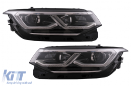 Kit Carrosserie pour VW Tiguan 2 AD BW 16-19 Conversion 2021 R Look Passages Roues Calandre-image-6106702