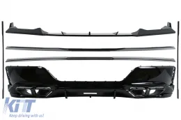 image-37-Kit Carrozzeria Aerodinamico per BMW Serie 7 G70 M-Tech 2022+ Design Black Knight Diffusore