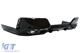 Kit Carrozzeria Aerodinamico per BMW Serie 7 G70 M-Tech 2022+ Design Black Knight Diffusore-image-6112756