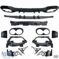 Kit carrozzeria paraurti diffusore posteriore griglia radiatore adatto per Mercedes W177 con A Design-Line-image-6211062