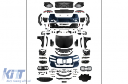 Kit Carrozzeria Paraurti per BMW Serie 7 F01 08-15 Conversione G70 Look Fari Cofano-image-6107110