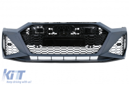 Kit carrozzeria per Audi A7 4K8 2018-2021 RS Design Paraurti Minigonne Laterali Scarico-image-6112954