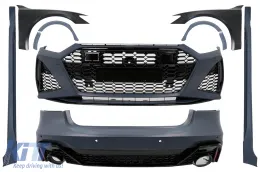 image-40-Kit carrozzeria per Audi A7 4K8 2018+ Wide RS Look Parafanghi anteriori Paraurti Griglia