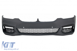 Kit Carrozzeria per BMW 5 G30 Limousine 2017-2019 M-Tech Look Paraurti Minigonne Laterali Griglie-image-6051359