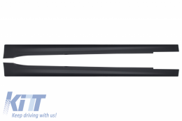 Kit Carrozzeria per BMW 5 G30 Limousine 2017-2019 M-Tech Look Paraurti Minigonne Laterali Griglie-image-6051369