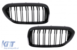 Kit Carrozzeria per BMW 5 G30 Limousine 2017-2019 M-Tech Look Paraurti Minigonne Laterali Griglie-image-6051376