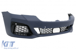 Kit Carrozzeria per BMW Serie 5 G30 LCI 2020+ MT Look Griglia inferiore Minigonne laterali Paraurti-image-6102838