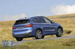 Kit carrozzeria per BMW X1 SUV F48 2015-2019 Minigonne laterali paraurti M Sport Design-image-6095790