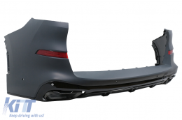 Kit carrozzeria per BMW X5 G05 2018-2022 M-Tech Look Paraurti Passaruota Punte di scarico-image-6112655