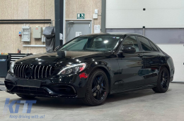 Kit Carrozzeria per Mercedes C W205 Berlina 2014-2020 Paraurti Minigonne Punte Silenziatore-image-6112918