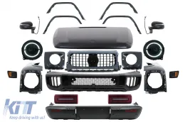 image-6-Kit Carrozzeria per Mercedes Classe G W463 12-17 Griglia Paraurti Cofano G63 2024 Design